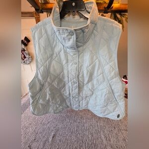 FP Movement by Free People Quilted Sky Blue Vest